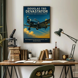Douglas Devastator Poster Vintage Aviation Print