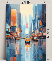 Cityscape Reflections Poster PosterGoat