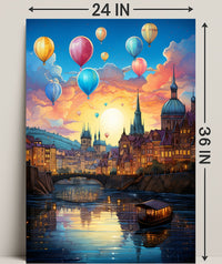 Enchanted Evening Over The City Poster