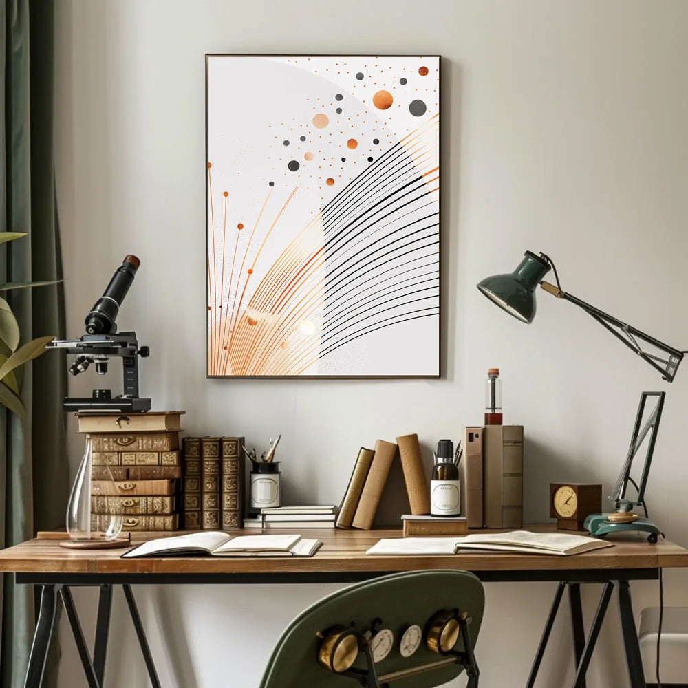 Futuristic Cityscape Sci-Fi Art Poster
