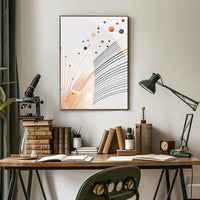 Futuristic Cityscape Sci-Fi Art Poster