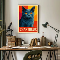 Chartreux Cat Poster