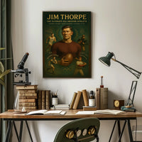 Jim Thorpe Legendary Athlete Tribute Jim Thorpe Poster