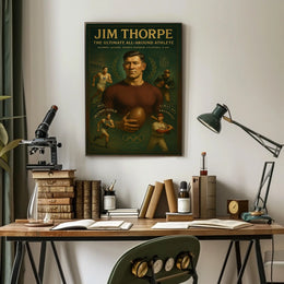 Jim Thorpe Legendary Athlete Tribute Jim Thorpe Poster