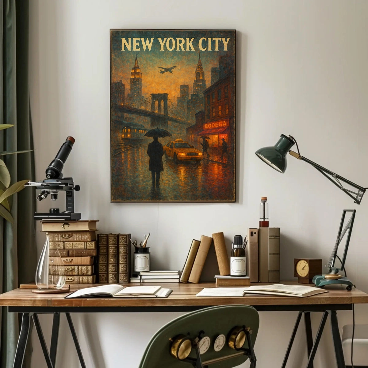 New York City Urban Evening Poster