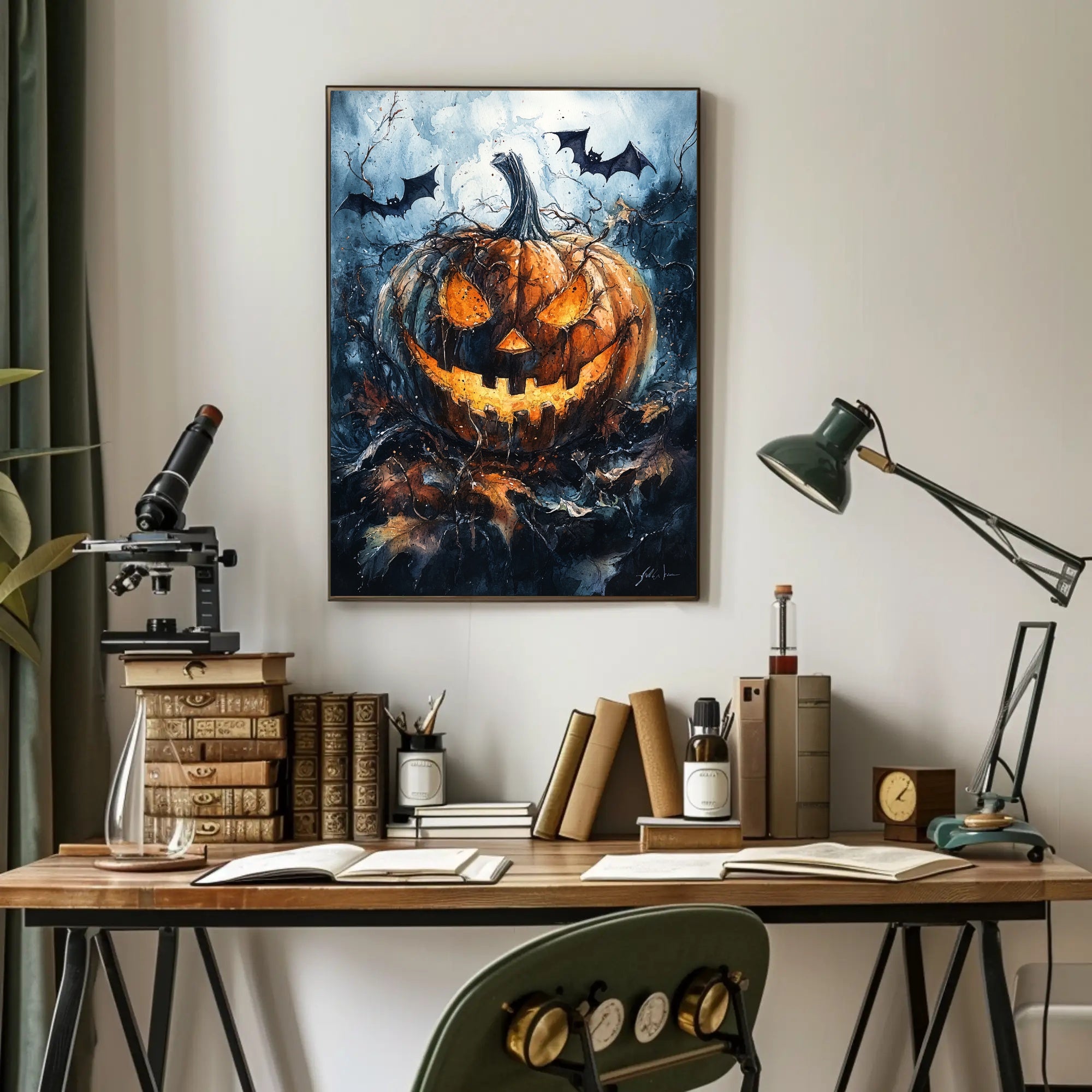 Haunted Pumpkin Poster