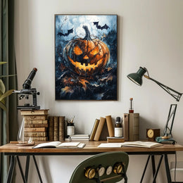 Haunted Pumpkin Poster