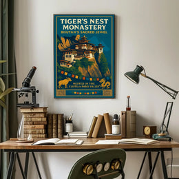 Tigers Nest Monastery Bhutans Sacred Jewel Poster