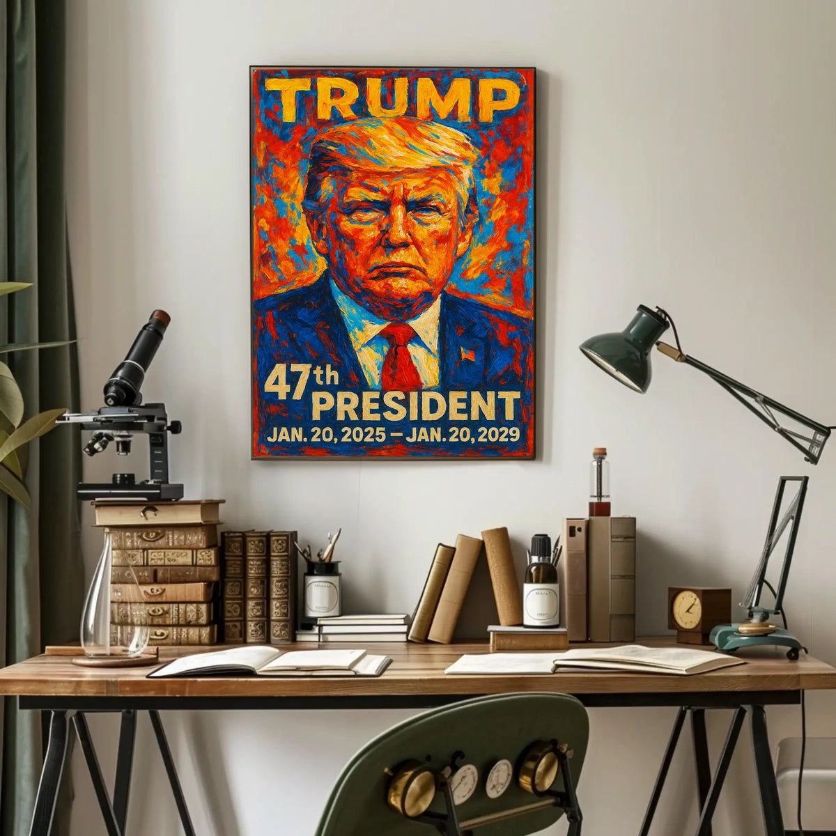 Donald Trump The Colorful Commander Poster