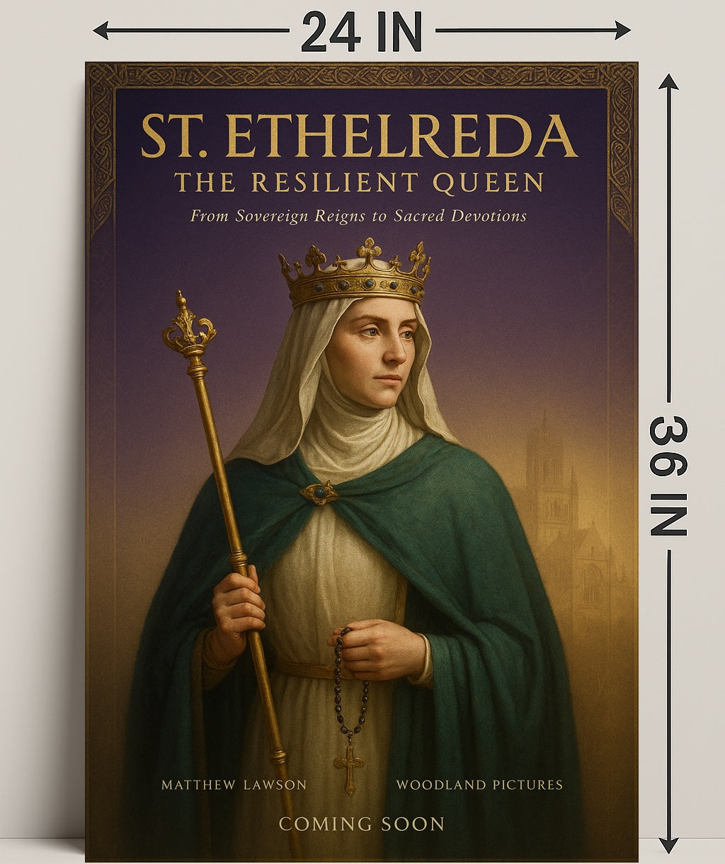 St. Etheldreda The Resilient Queen Poster