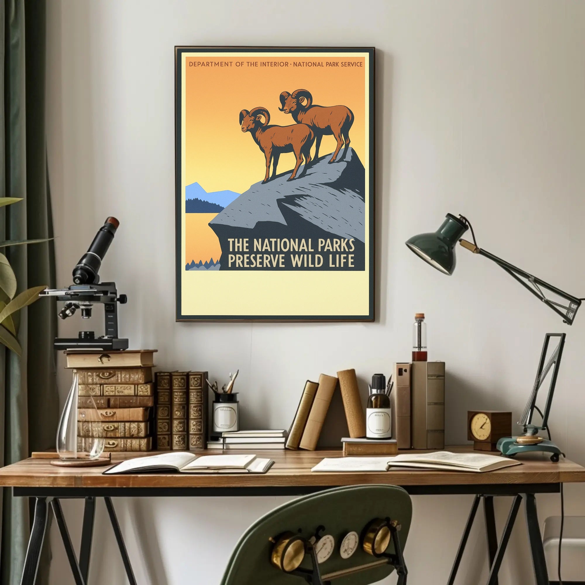 Preserve Wildlife in National Parks Poster PosterGoat