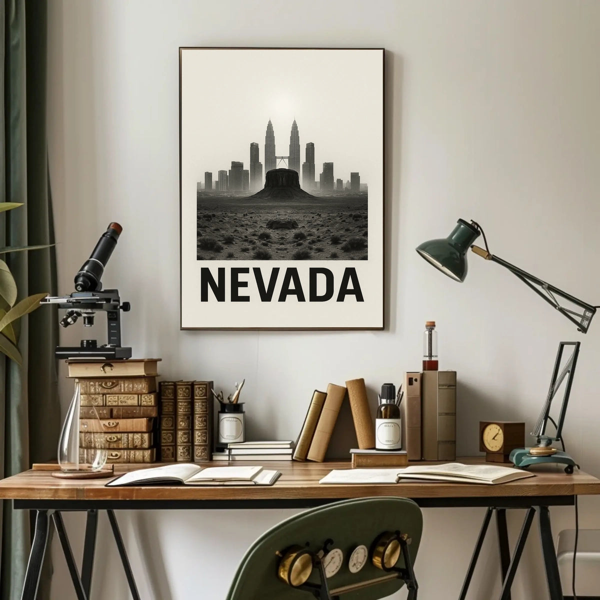 Nevada Urban Meets Desert Poster