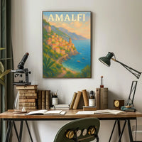 Amalfi Coast Serenity Poster Wall Art 18x24 Museum Quality