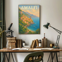 Amalfi Coast Serenity Poster Wall Art 18x24 Museum Quality