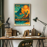 Montenegro Adventure Vintage Travel Poster PosterGoat