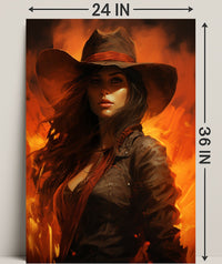 The Fiery Cowgirl Poster