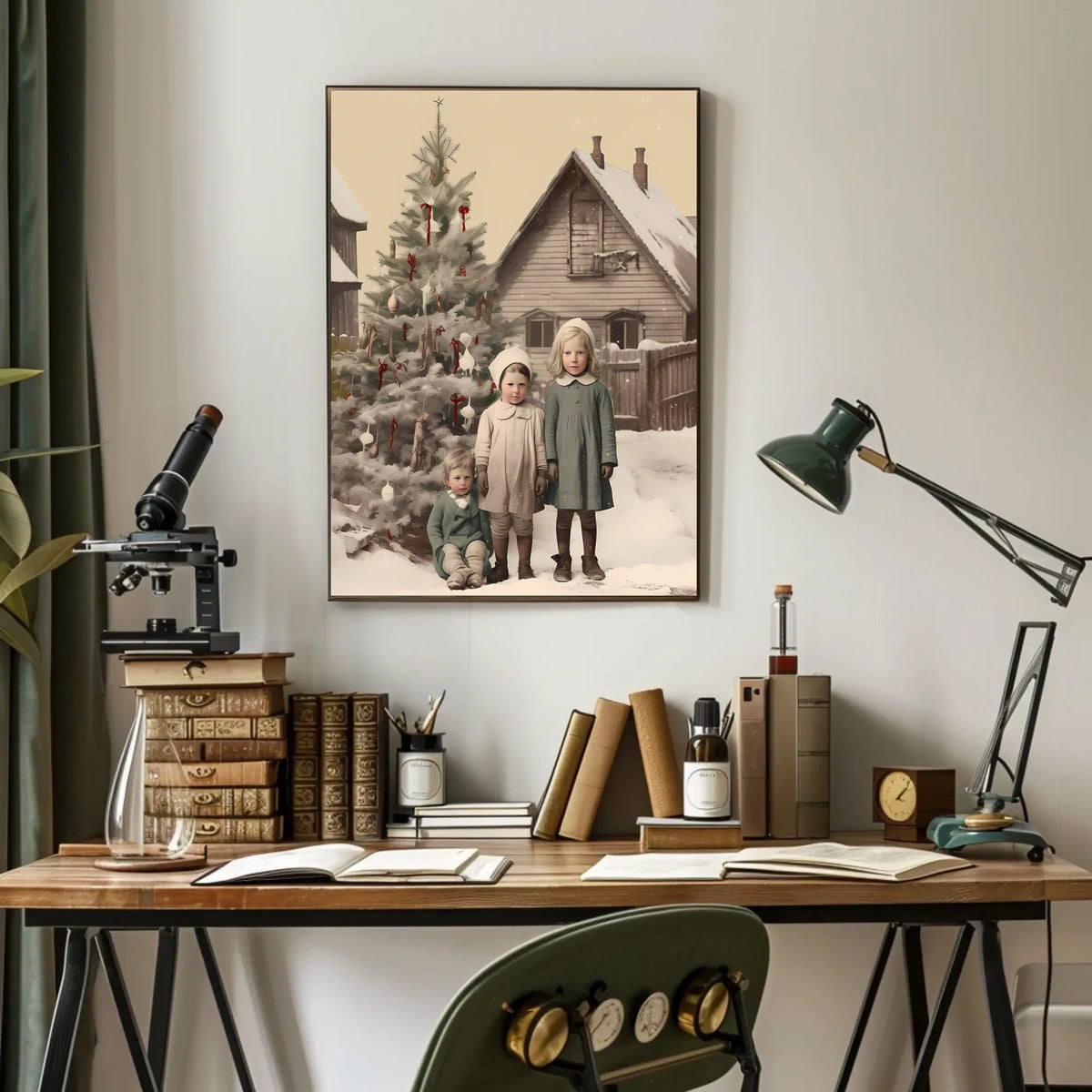 Vintage Holiday Charm Vintage Poster