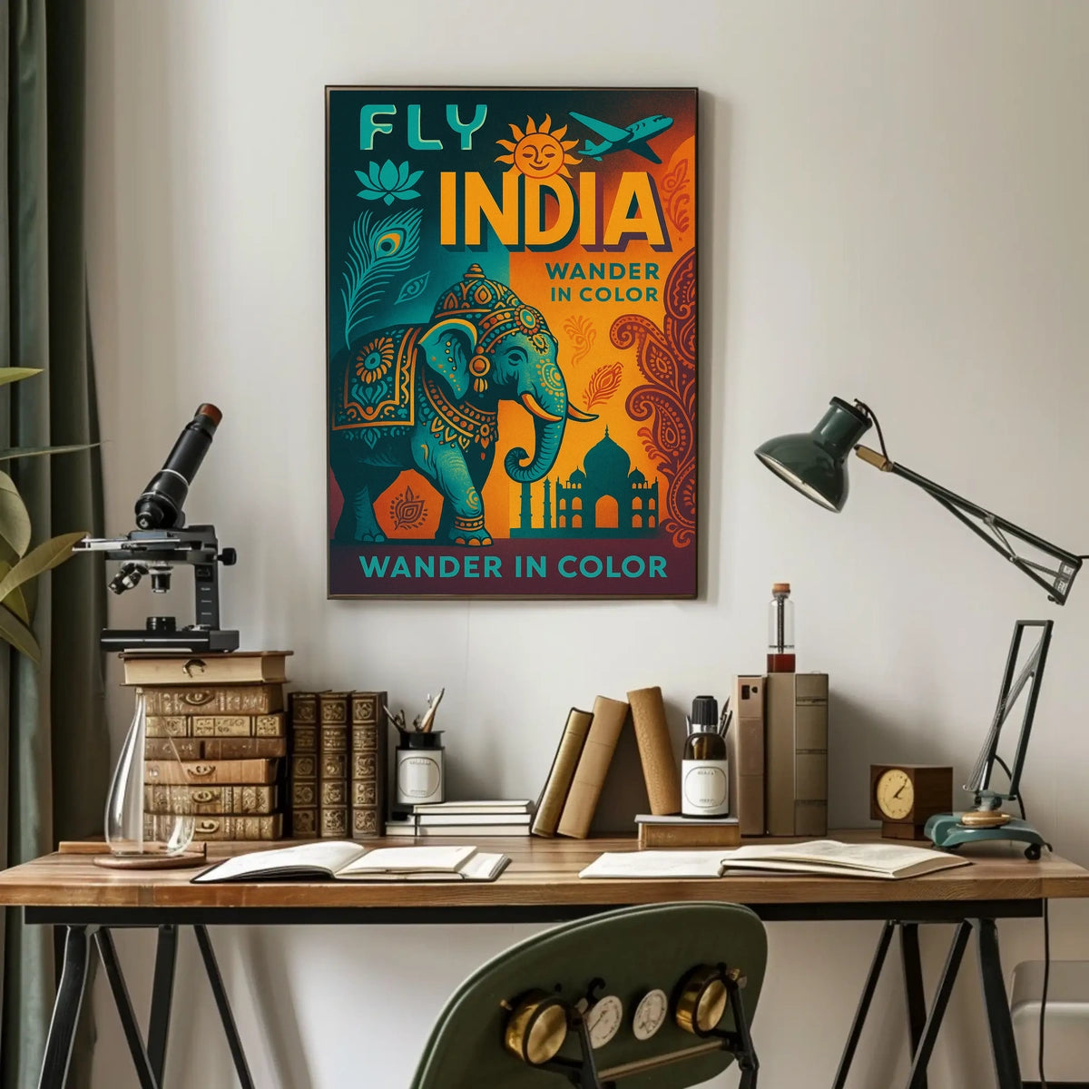 Wander In Color Fly India Poster