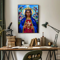 Virgin Mary Angels Poster