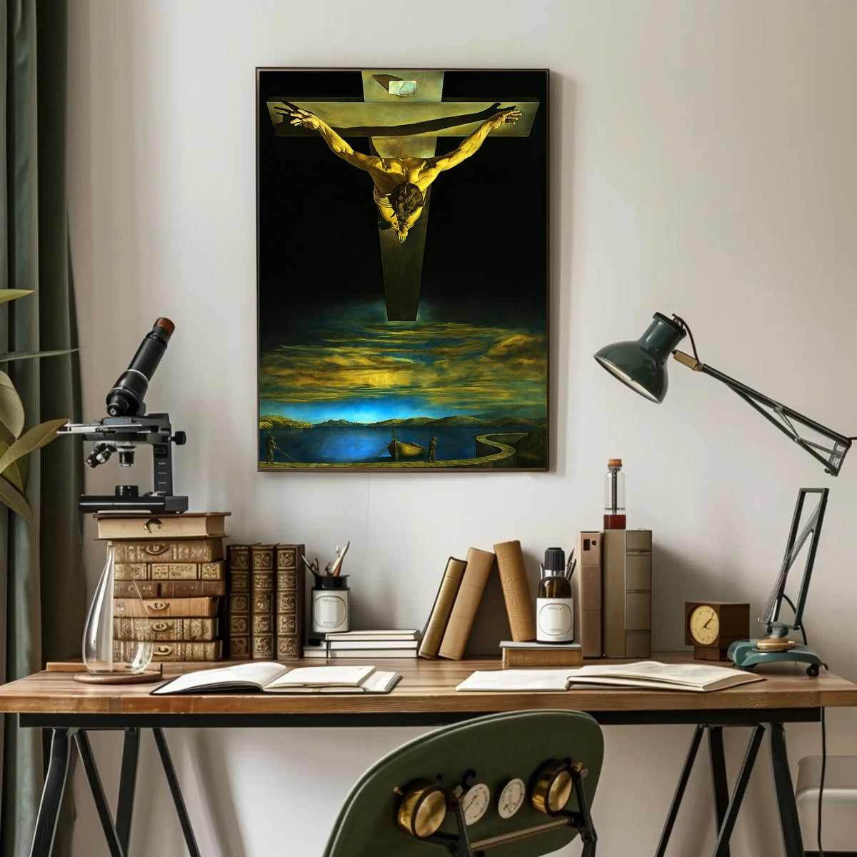 Surreal Vision of the Crucifixion Poster