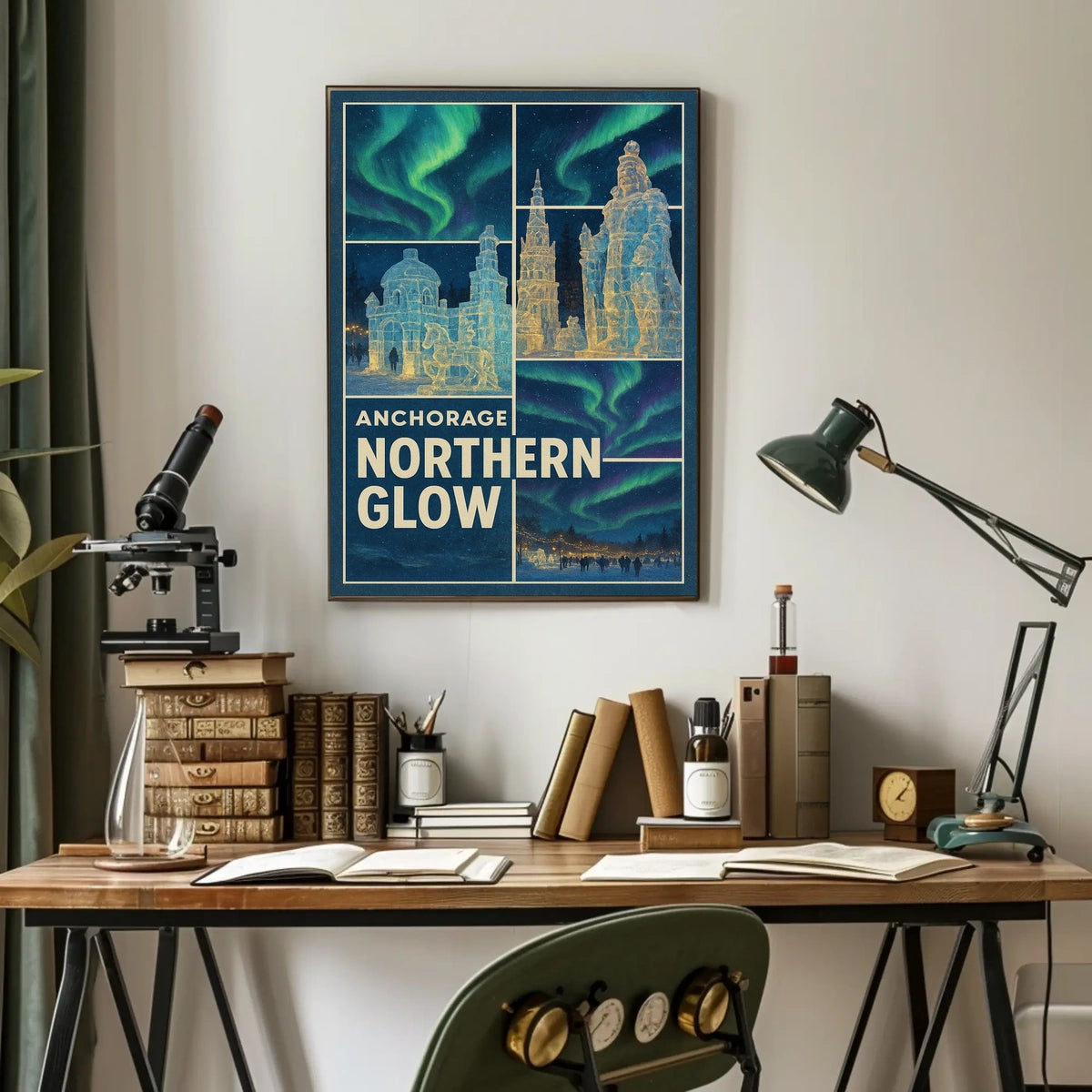 Anchorage Northern Glow Poster