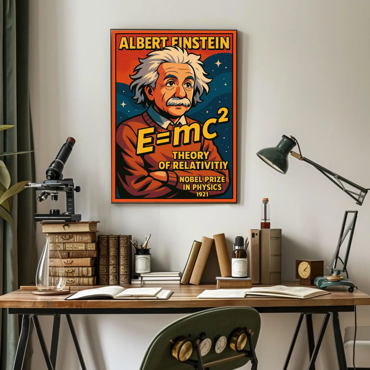 Albert Einstein Theory Of Relativity Poster