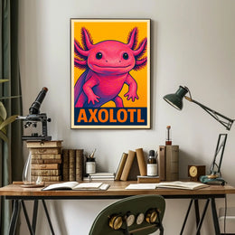 Axolotl Pop Art Poster