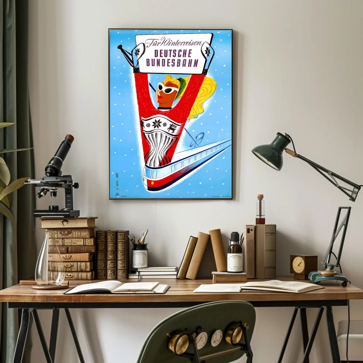 Winter Travel With Deutsche Bundesbahn Poster