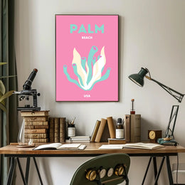 Palm Beach USA Artistic Display Travel Poster PosterGoat