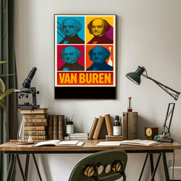 Van Buren Pop Art Tribute Poster