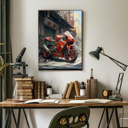 Urban Motorcycle Dream Poster PosterGoat