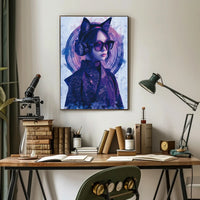 Futuristic Fashion Portrait Art Print for Home Decor PosterGoat