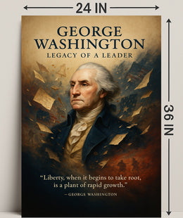 George Washington Legacy of a Leader Poster PosterGoat