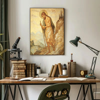 Religious Iconographic Art Print in Historical Heritage Poster