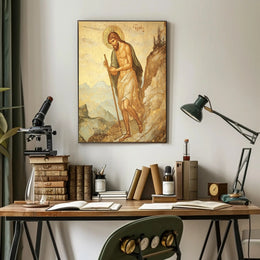 Religious Iconographic Art Print in Historical Heritage Poster
