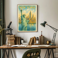 New York Cityscape Poster