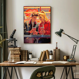 Retro Diner Encounter Poster