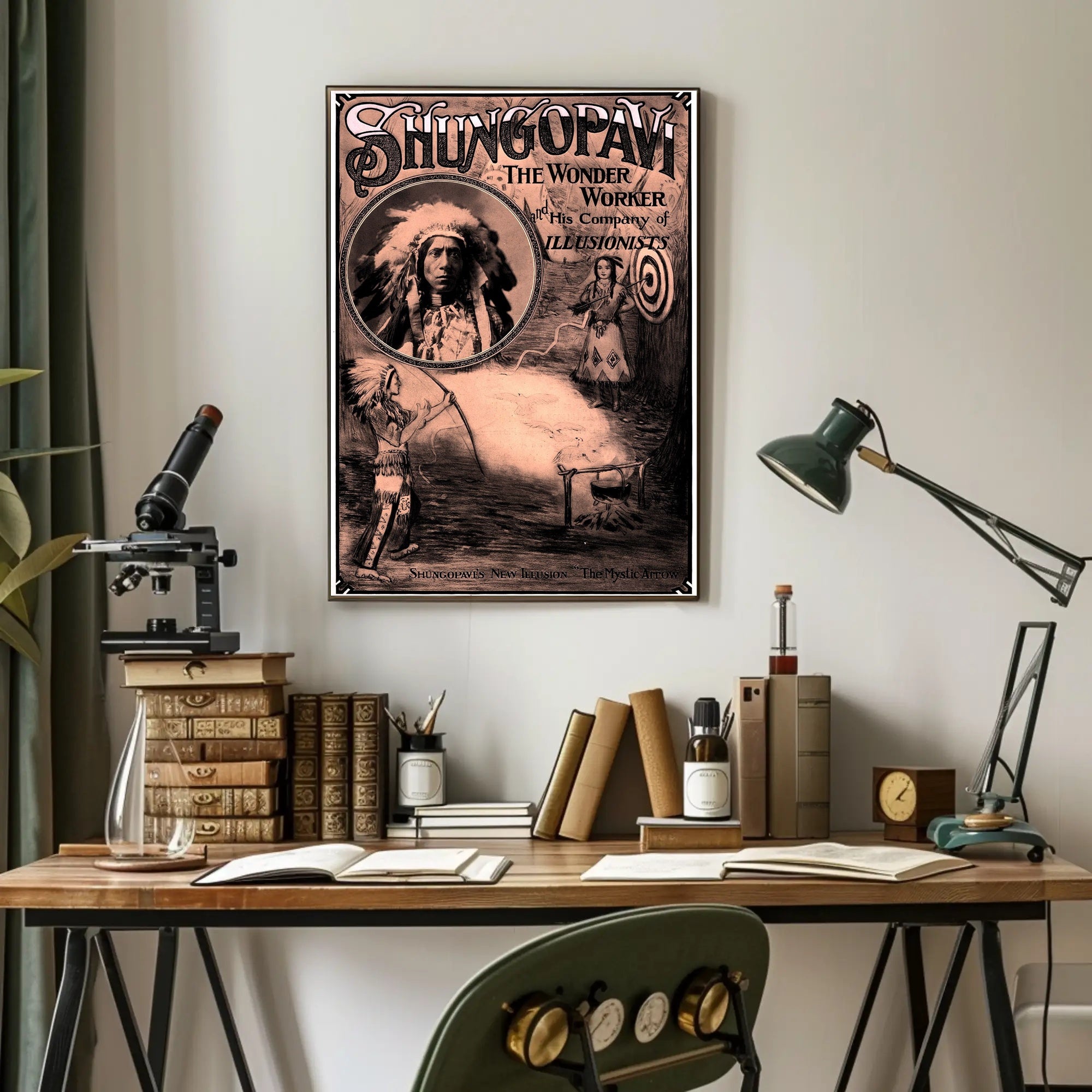 Mystical Native American Magic Show Cultural Heritage Poster