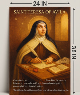 Saint Teresa of Avila Patron Saint Poster PosterGoat