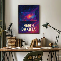 North Dakota Cosmic Landscape Poster