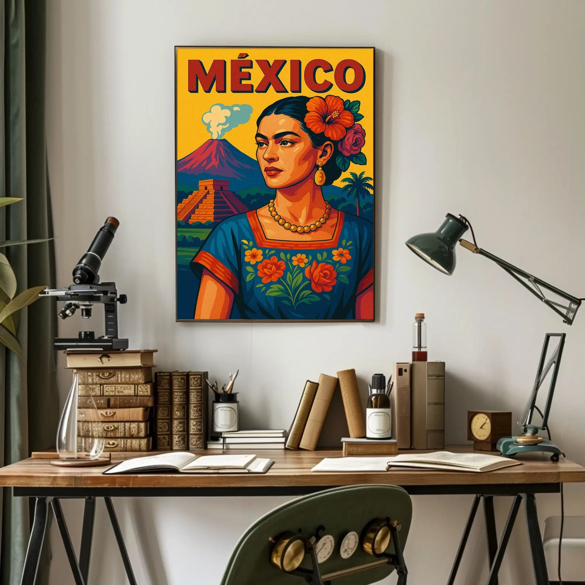México Cultural Heritage Poster