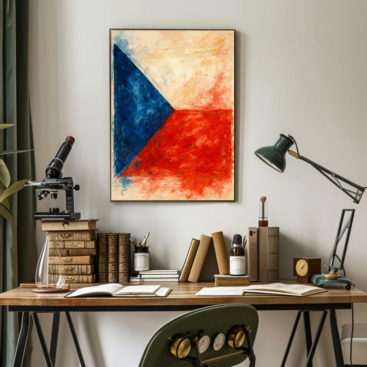 Abstract National Colors Abstract Poster