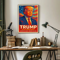 Trump Forty Seventh President Patriotic Wall Art Poster