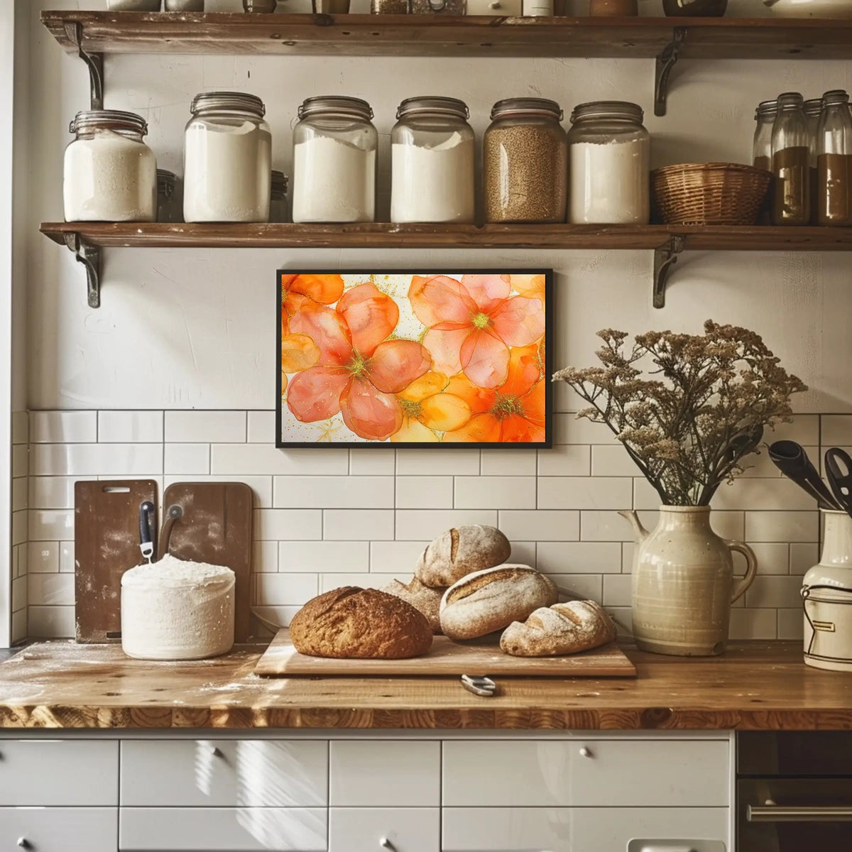 Vibrant Floral Art Poster