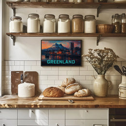 Greenland A Vibrant Landscape Poster