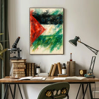Abstract Watercolor Flag Abstract Poster