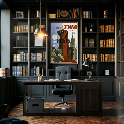 Fly TWA Paris Poster
