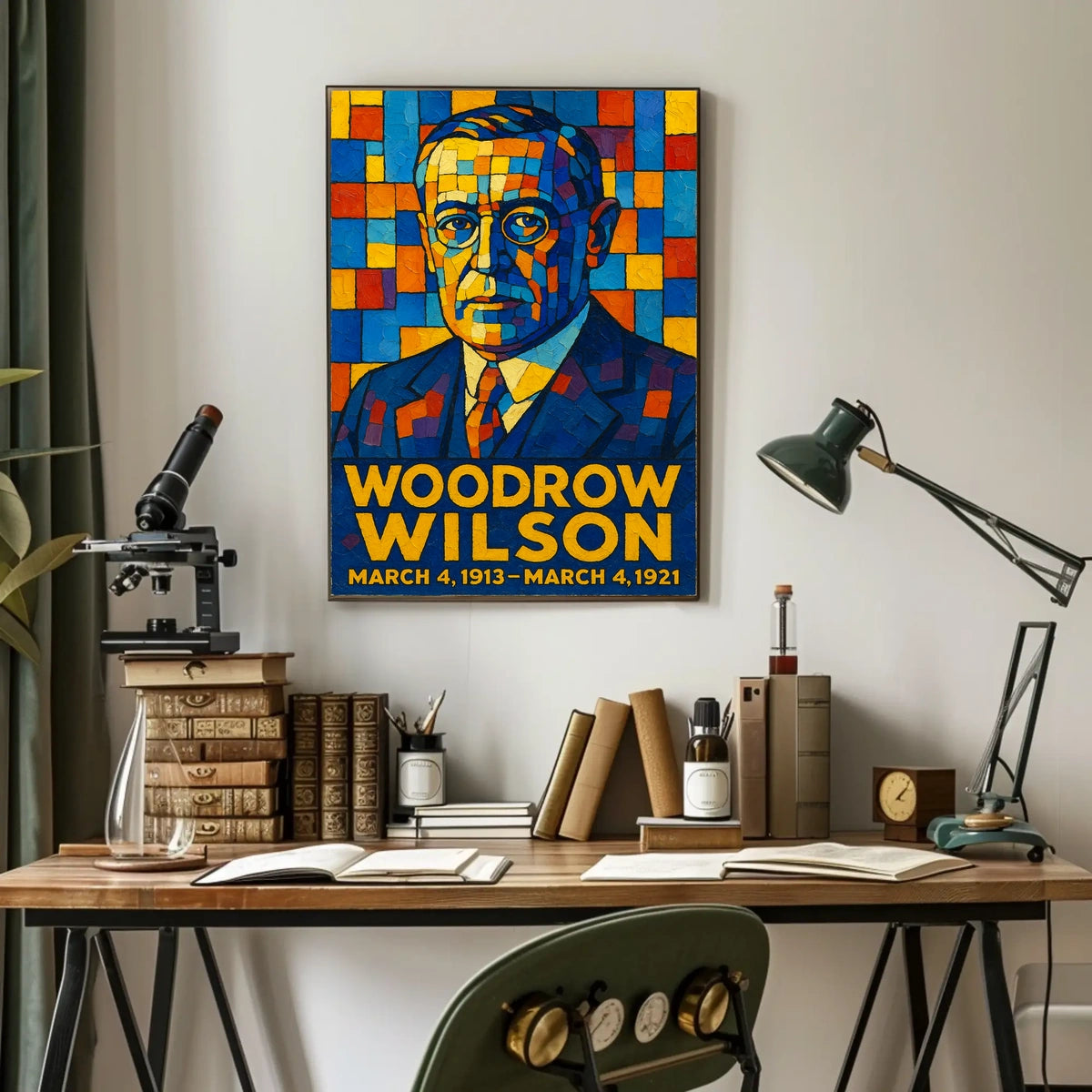Woodrow Wilson Presidential Term Poster