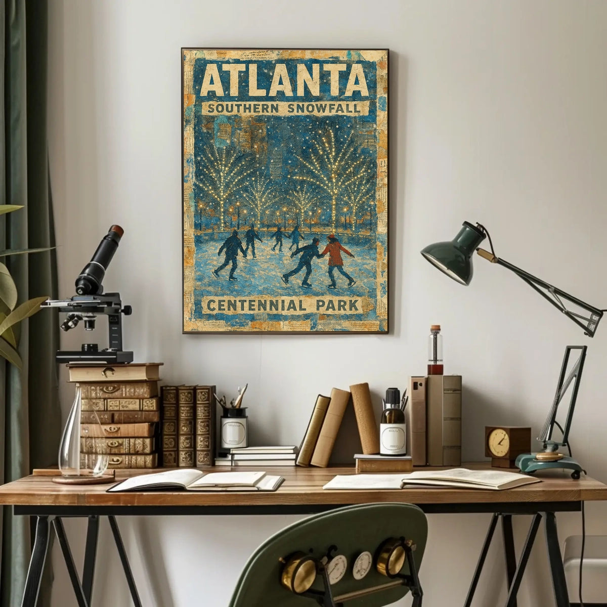 Atlanta Southern Snowfall Poster