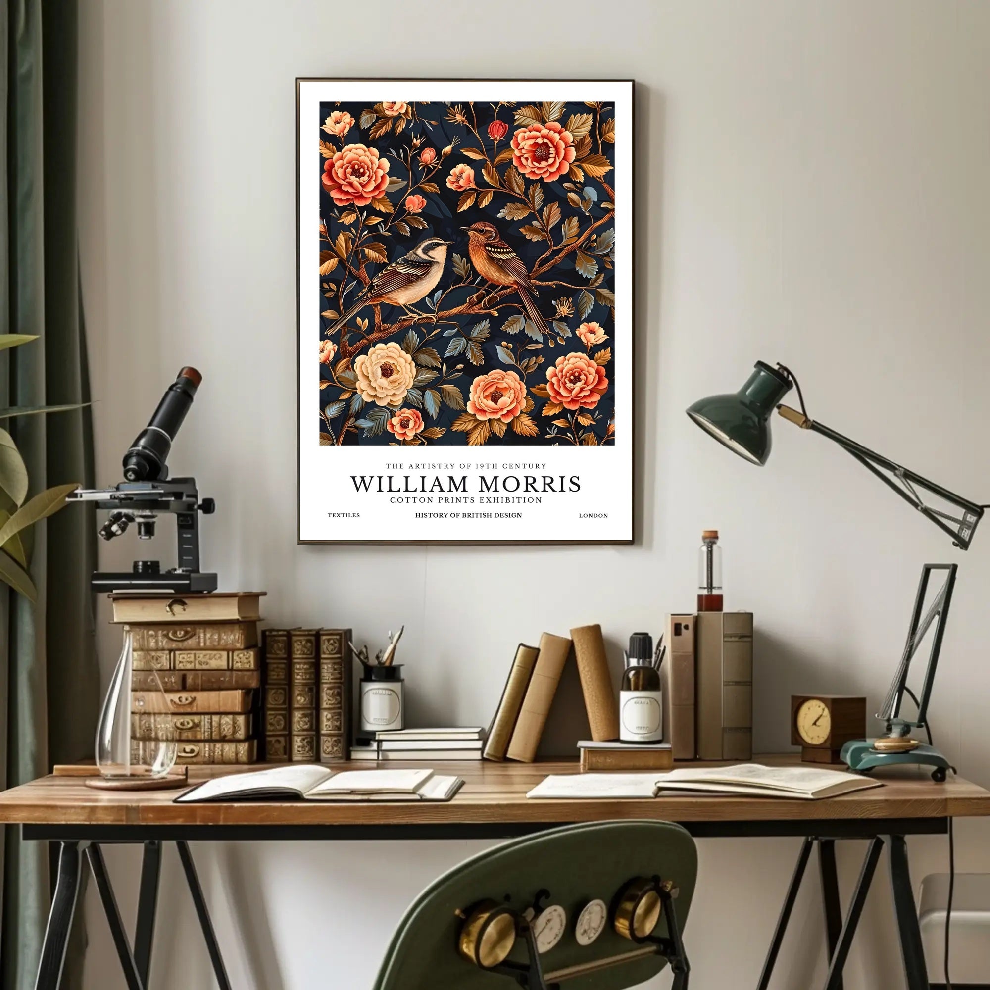 William Morris British Design Exhibition Cultural or Heritage Poster